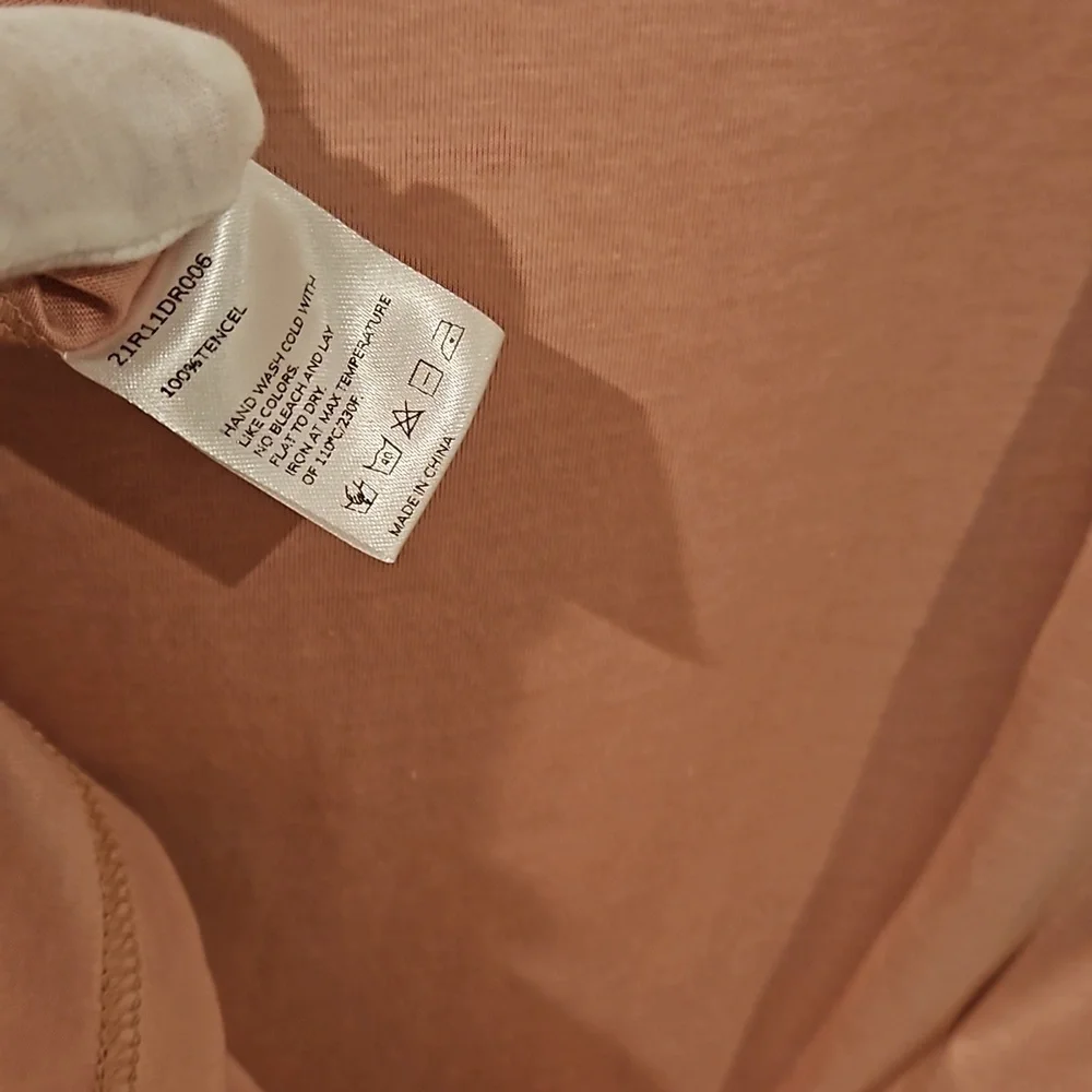Square Neck Puff Sleeve Midi Dress (Peach Pink) - Nap Loungewear - Picture 12 of 12